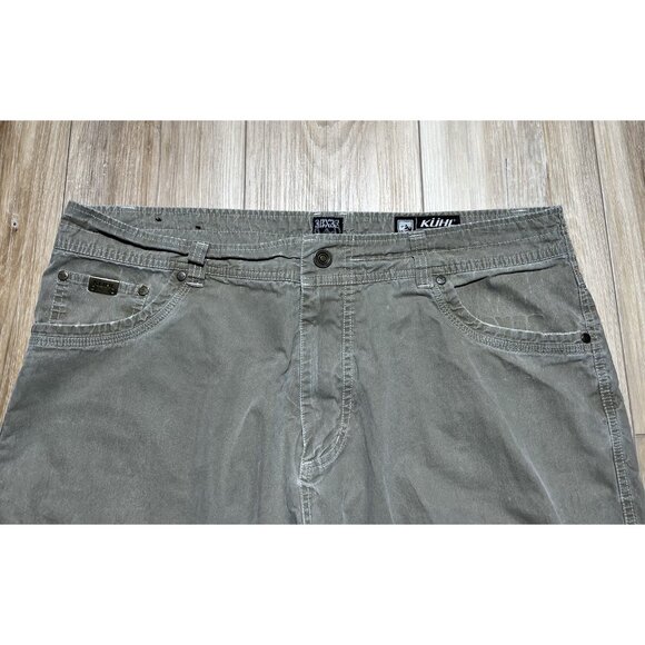 Kuhl Revolvr Khaki Outdoor Hiking Patina Dye Hybrid Pants - Men Size 38 X 32 - Picture 2 of 16